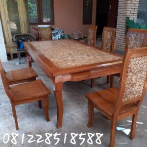Set Meja Makan Jati