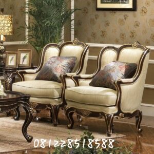Kursi Tamu Mewah Ukiran Klasik