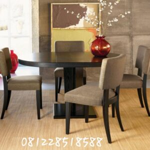 Set Meja Makan Jati Minimalis