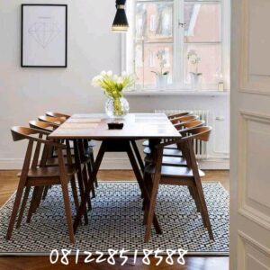 Set Meja Makan Jati Herosima