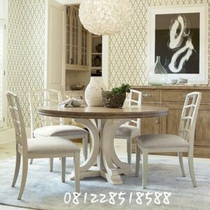 Set Meja Makan Jati Mewah