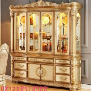 Lemari Hias Ukiran Duco Mewah