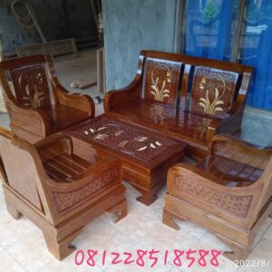 Set Kursi Sofa Tamu Ukiran Semut