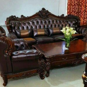 Set Sofa Tamu Ukiran Jati