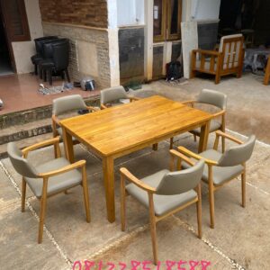 Set Meja Makan Jati Mewah Klasik