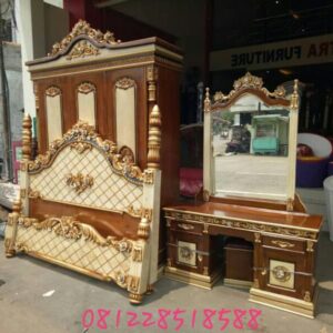 Set Kamar Tidur Jati Ukiran