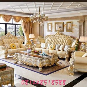 Set Kursi Sofa Tamu Ukiran Mewah