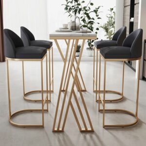 Set Kursi Bar Mewah Besi Klasik