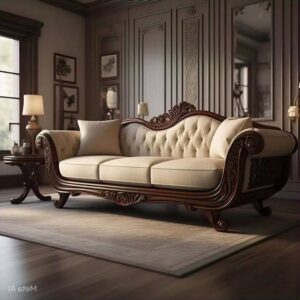 Sofa Tamu Mewah Klasik Ukiran