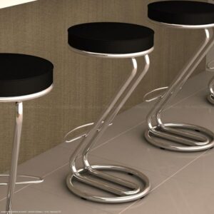 Kursi Bar Mewah Klasik Besi