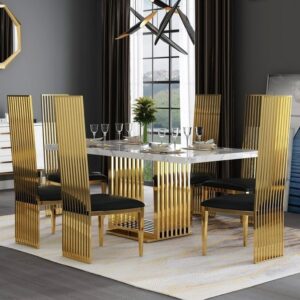 Set Meja Makan Stenlis Klasik