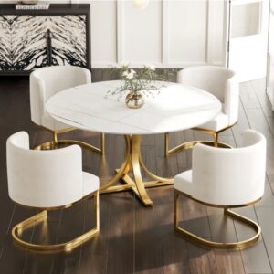 Set Kursi Makan Besi Duco Gold