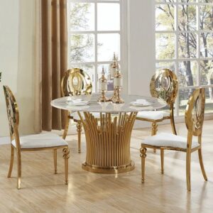 Set Kursi Makan Mewah Besi Minimalis