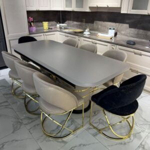 Set Meja Makan Minimalis Stenlis