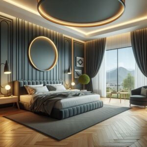 Set Kamar Tidur Minimalis Mewah Jati