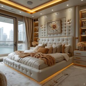 Set Kamar Tidur Minimalis Jati Mewah