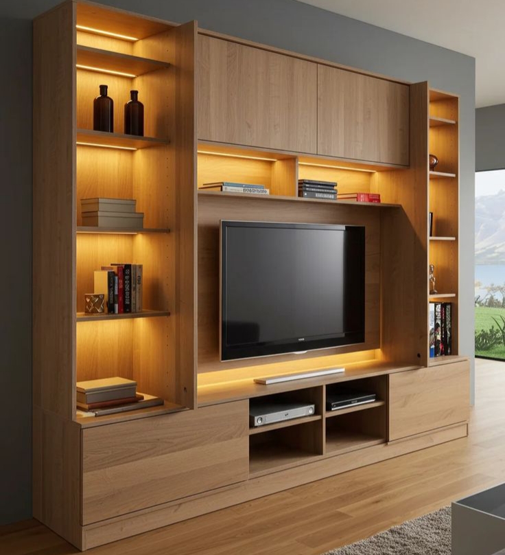 Set Lemari Hias Hpl Klasik