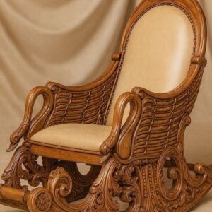 Kursi Goyang Ukir Jati