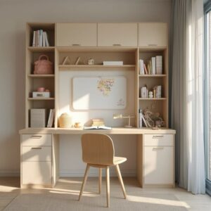 Rak Buku Hpl Meja Belajar Mewah