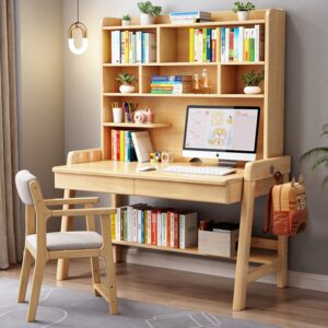 Meja Belajar Dan Rak Buku