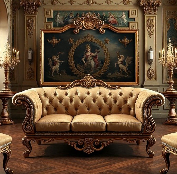 Sofa Tamu Mewah Ukir jati