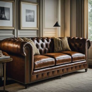 Sofa Tamu Kulit Minimalis