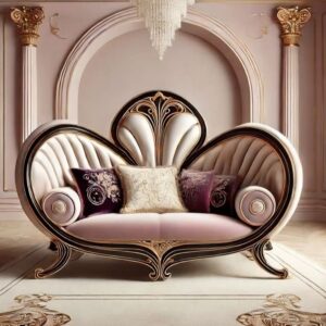 Sofa Santai Mewah Ukiran Duo