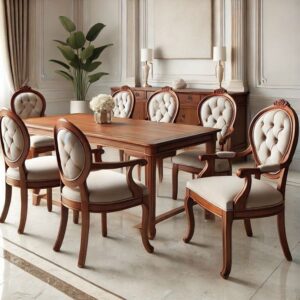 Set Meja Makan Ukir Klasik