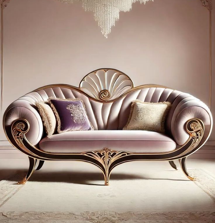 Sofa Santai Ukir Mewah Klasik