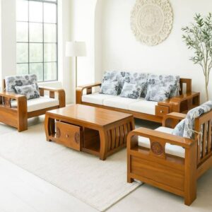 Set Sofa Ruang Tamu Jati