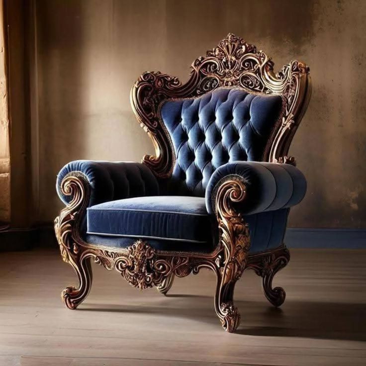 Kursi Mewah Ukir Kulit