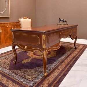 Meja Kantor Ukiran Jati