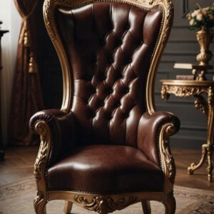 Kursi Kulit Ukiran Mewah