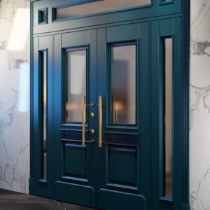 Kusen Pintu Jati Kaca