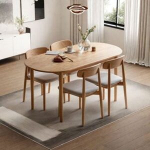 Set Meja Makan Jati Ready Stock