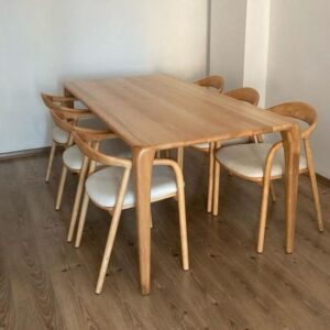 Set Meja Makan Kayu Jati Klasik