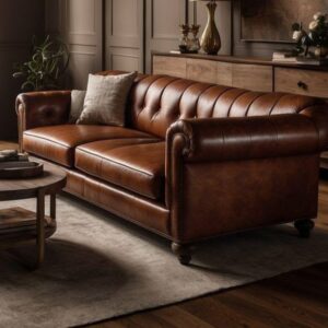 Sofa Tamu Terbaru Kulit Modern