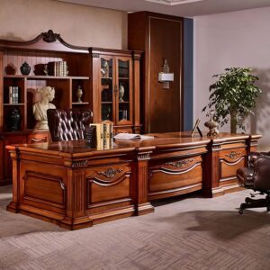 Meja Kantor Ukir Mewah