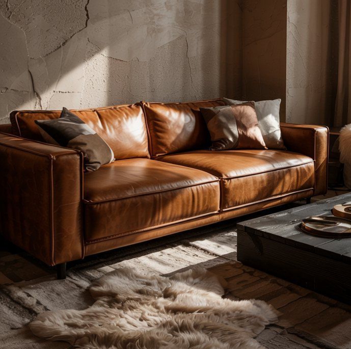 Sofa Tamu Minimalis Kulit