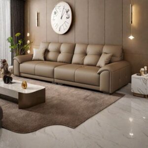 Sofa Tamu Kulit jati