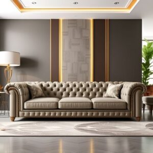 Sofa Tamu Kulit Duco