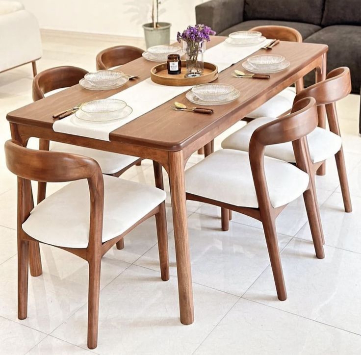 Set Meja Makan Modern Klasik