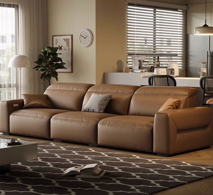 Sofa Tamu Kulit Minimalis Modern