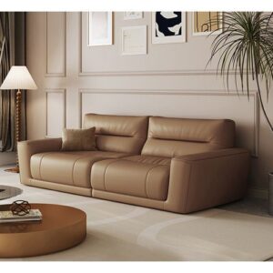 Sofa Tamu Kulit Klasik Modern