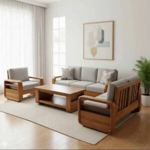 Set Sofa Tamu Mewah Modern Kayu Jati