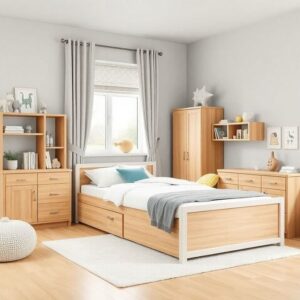 Set Kamar Tidur Anak Jati Mewah
