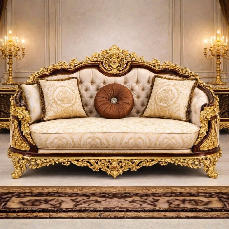 Carved Duco Guest Sofa