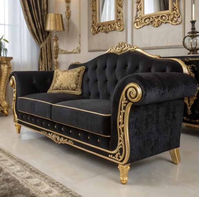 Classic Corved Living Room Sofa