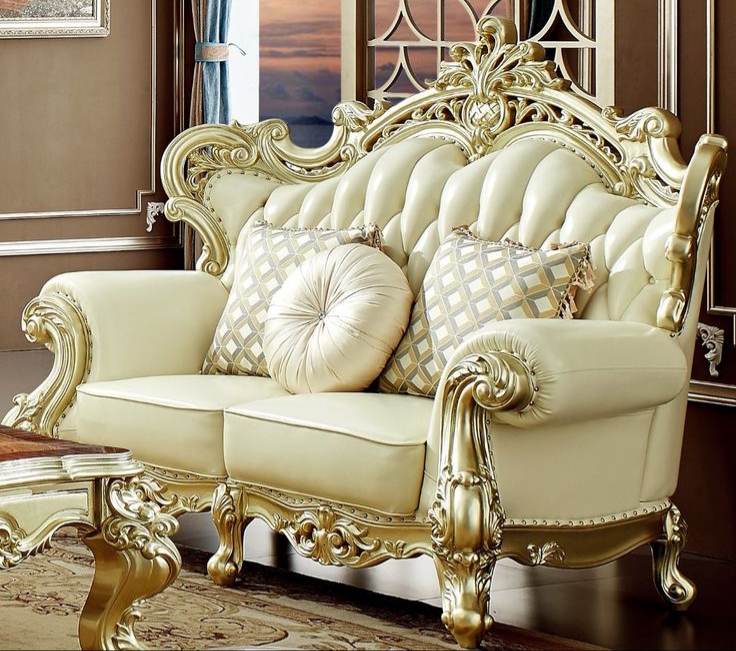 Luxury Carved Duco Guest Sofa
