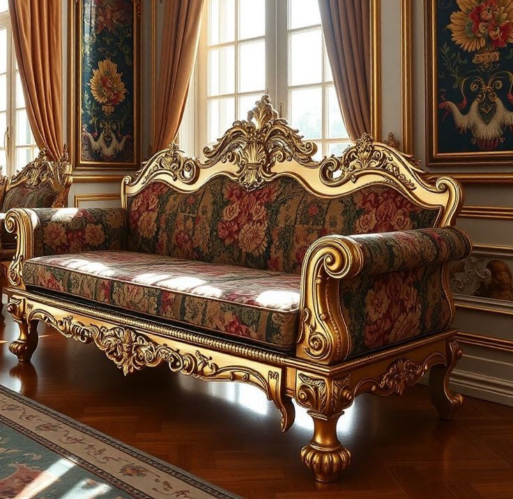 Classic Jepara Carved Sofa